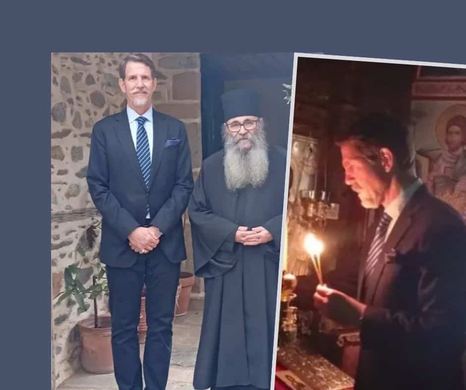 Στο Άγιον Όρος ο Παύλος Ντε Γκρες: Έψαλε το «Πατέρ Ημών»-Τα δάκρυα για το καλό της χώρας