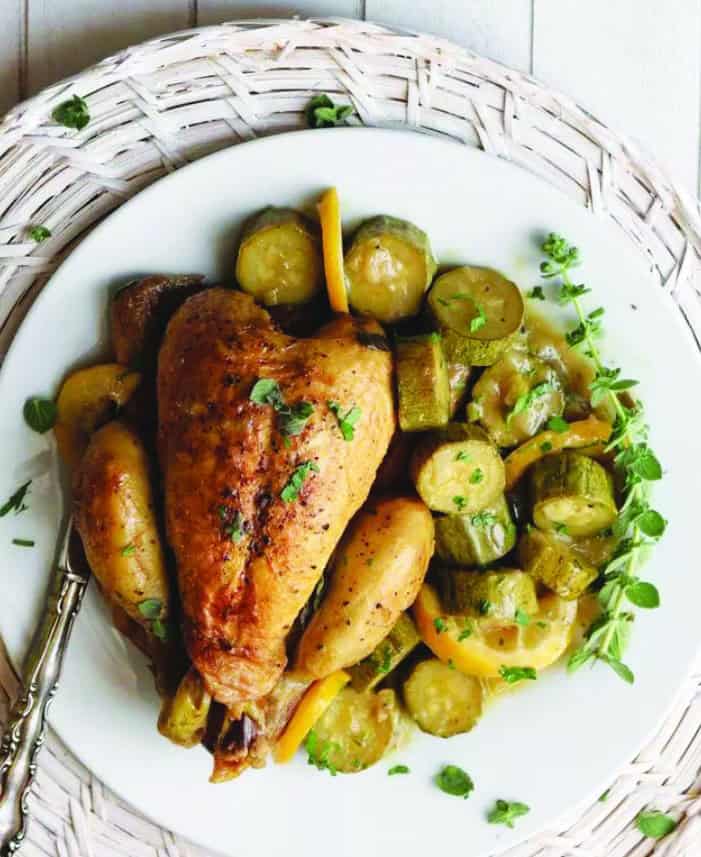 Λεμονάτο κοτόπουλο κατσαρόλας