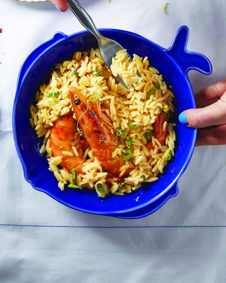 Γαρίδες γιουβέτσι λεμονάτες