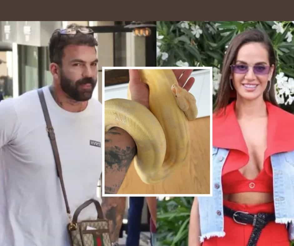 Παιχνίδια με το… φίδι του Αλεξάνδρου: Τυλίγεται γύρω γύρω από το κορμί της Ελληνίδου (βίντεο)