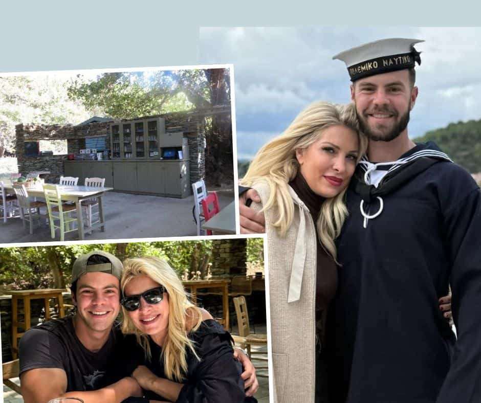 Ελένη Μενεγάκη: Δεν της έγινε επιστήμονας, τον κάνει όμως επιχειρηματία-Χτίζει στον Άγγελο εστιατόριο στην Άνδρο