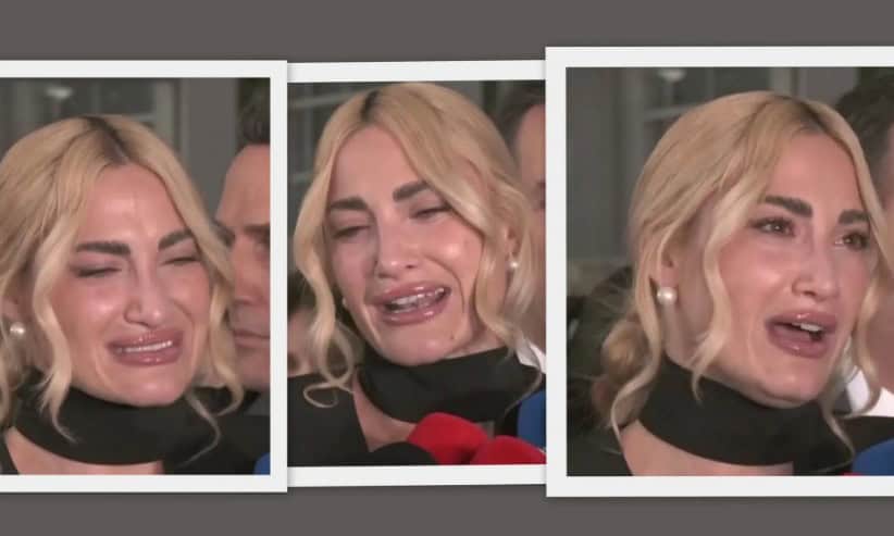 Ξέσπασε σε κλάματα η Τούνη έξω από το δικαστήριο: «Δικαιώθηκα δεν είμαι πόρνη»