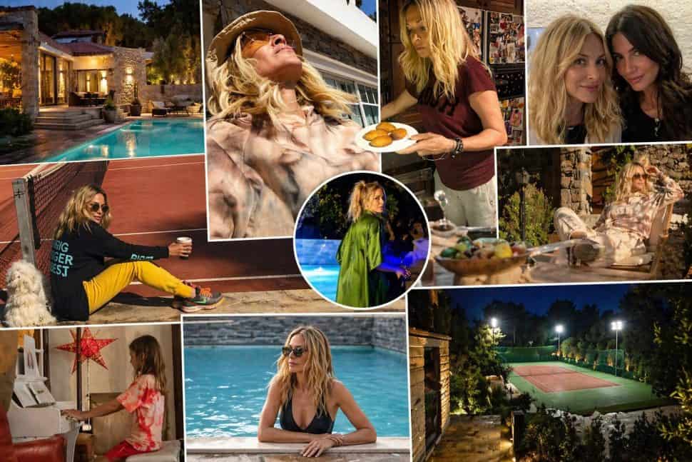 Άννα Βίσση: Η βίλα της στην Εκάλη από πέτρα, με πισίνα και γήπεδο τένις-Εκεί κάνει τις συνευρέσεις με την Κούστα (photos & video)