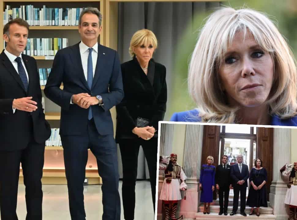 Η Μπριζίτ Μακρόν στην Αθήνα: Από το royal μπλε της βραδιάς στο ακαταμάχητο Parisian chic της ημέρας!