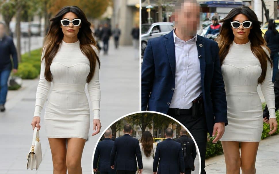 Κίμπερλι Γκίλφοϊλ: Με καυτό μίνι φόρεμα στο κέντρο της Αθήνας-Ποιος είναι ο άντρας σκιά δίπλα της
