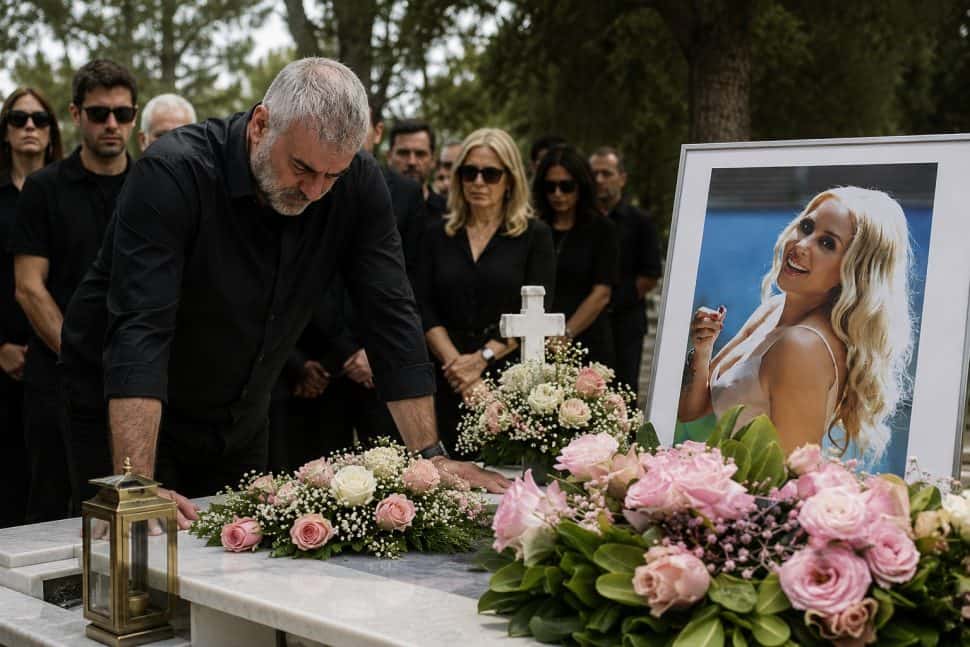 Συντετριμμένος ο Τραϊανός Δέλλας στο τριήμερο μνημόσυνο της Γωγώς: Η στιγμή στο νεκροταφείο που κανείς δεν άντεξε