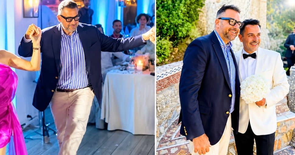 Σαν άλλος Ωνάσης o Γιώργος Λιάγκας: Δείτε τον να χορεύει τσάμικο-Η Αντωνά τον καμαρώνει και τον χειροκροτά