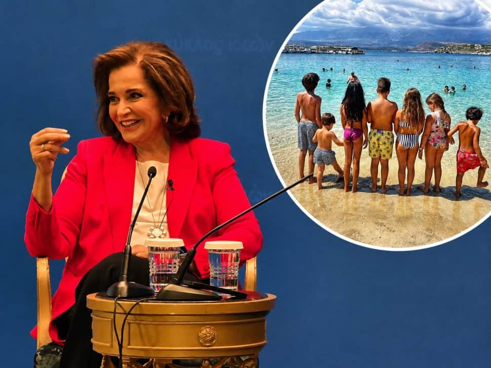 Ντόρα Μπακογιάννη: Χαμογελά ξανά μετά τον καρκίνο στο αίμα- Οι ξένοιαστες στιγμές στην Κρήτη και οι βουτιές με τα εγγόνια της