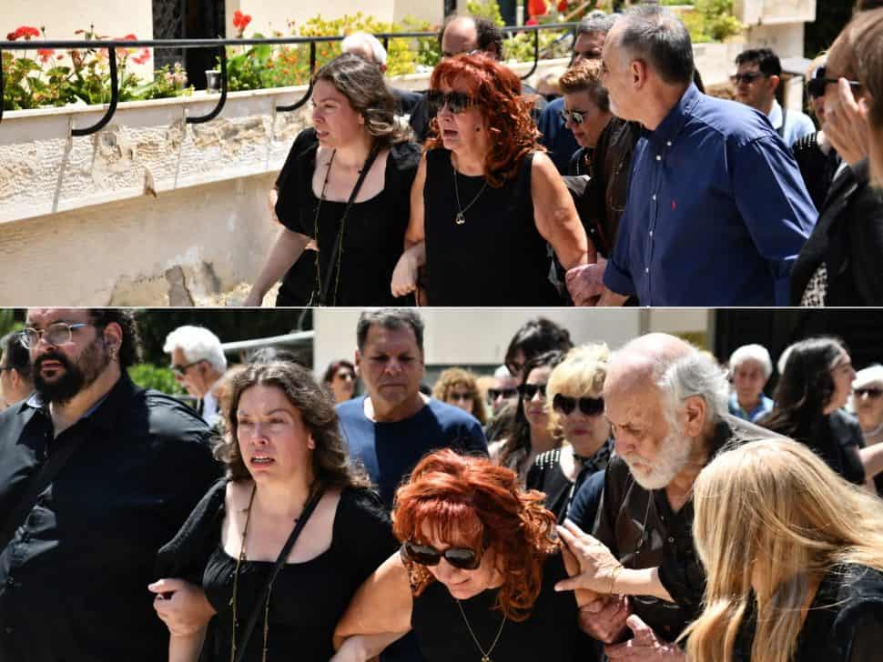 Συμβαίνει τώρα! Σπαράζει η Μαίρη Ραζή στην κηδεία του συζύγου της