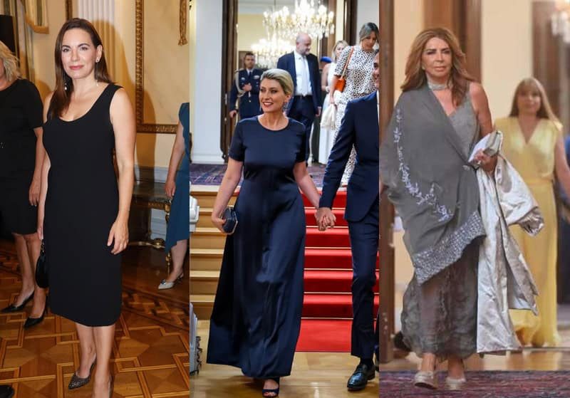 Οι εντυπωσιακές εμφανίσεις στο Προεδρικό Μέγαρο: Οι κυρίες που ψήφισαν κλασικό μαύρο, οι «ρομαντικές» επιλογές και τα βατερλό