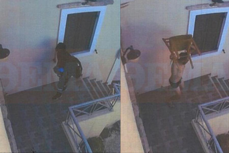 Αυτό είναι το βίντεο-σοκ από τη Σύρο: Η 41χρονη εισβάλλει μεταμφιεσμένη στο σπίτι του ζευγαριού και ο άνδρας της πετάει καρέκλα
