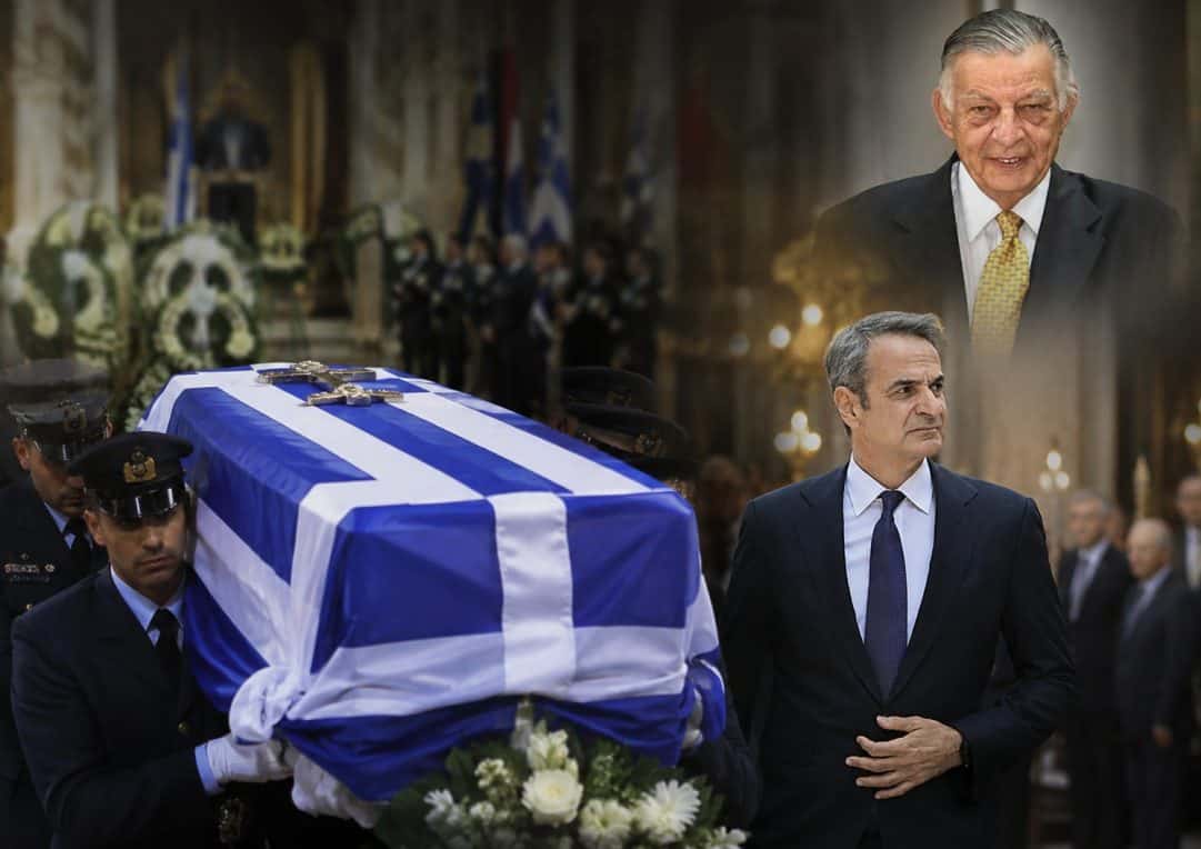 Το τελευταίο «αντίο» στον Γιάννη Βαρβιτσιώτη: Λύγισε ο Μητσοτάκης στον επικήδειο – «Ήταν φτιαγμένος από το σπάνιο μέταλλο μιας άλλης εποχής»