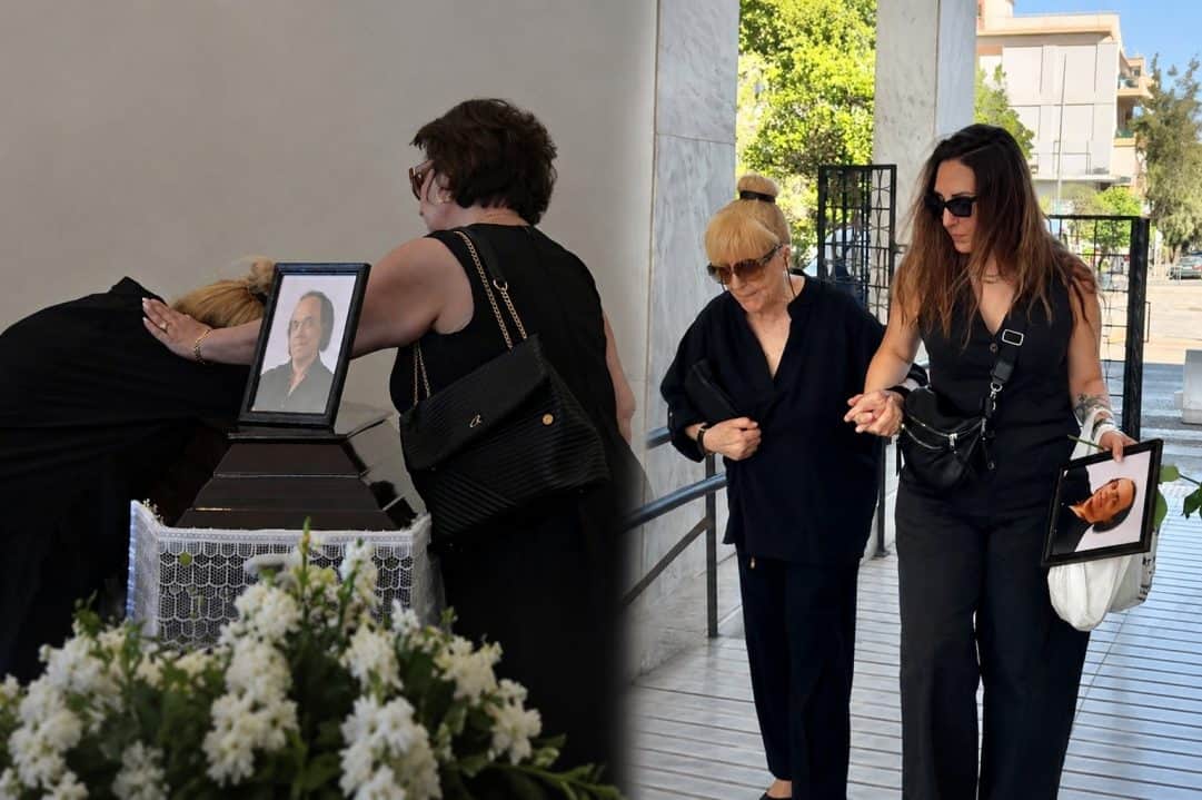 Λάκης Χαλκιάς: Κατέρρευσε η σύζυγός του πάνω στο φέρετρο-Ράγισαν καρδιές στο τελευταίο αντίο