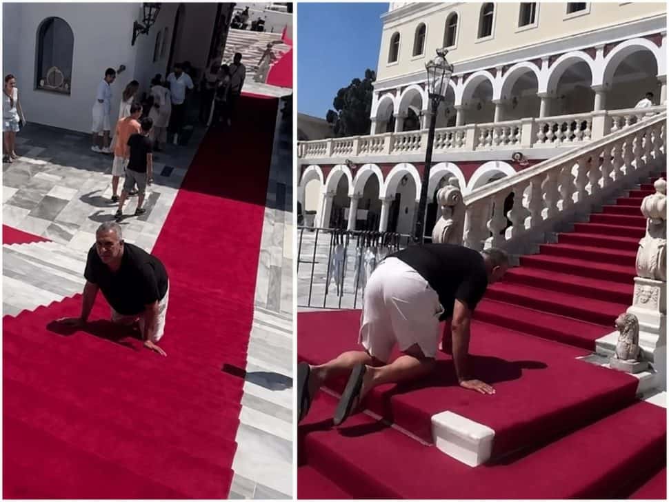 Όλα για τα social media; Αντιδράσεις και κράξιμο στον Ντάβλα που πήγε γονατιστός στην Παναγιά της Τήνου και το πόσταρε