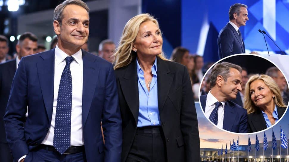 Μαρέβα Γκραμπόφσκι: Σκέτη καλλονή στο πλευρό του Κυριάκου Μητσοτάκη στη ΔΕΘ-Εντυπωσίασε με μαύρο κοστούμι (φωτογραφίες)